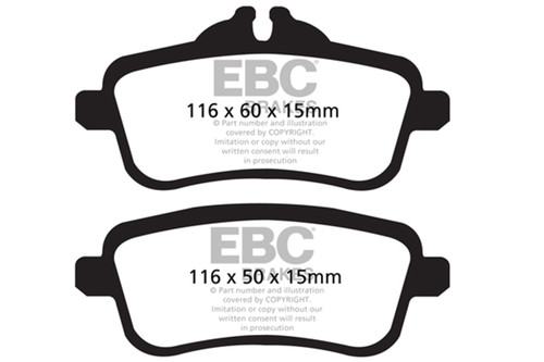 EBC DP52137NDX - 13-16 Mercedes-Benz GL63 AMG 5.5 Twin Turbo Bluestuff Rear Brake Pads