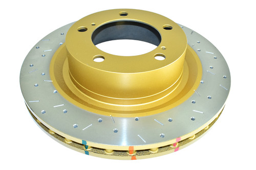 DBA DBA42724XS - 08-10 Toyota Sequoia/07-10 Tundra 2WD/4WD Front Drilled and Slotted 4000 Series Rotor