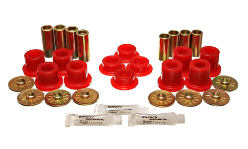 Energy Suspension 5.3125R - 92-02 Dodge Viper Red Front Control Arm Bushing Set