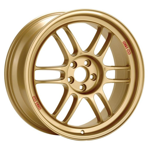 Enkei 3797906545GG - RPF1 17x9 5x114.3 45mm Offset 73mm Bore Gold Wheel  RX8