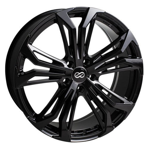 Enkei 510-775-6540BK - Vortex 5 Wheel 17x7.5 40mm Offset 5x114.3mm Bore - Black