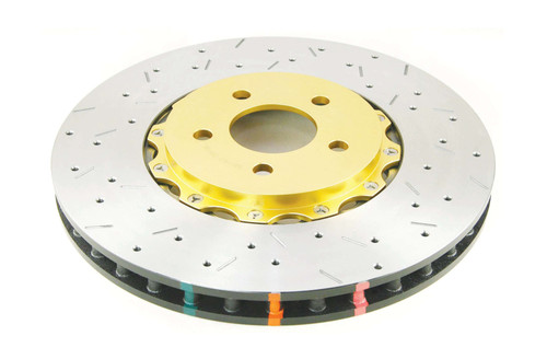DBA DBA52124GLDXS - 05-10 Mustang GT V8 Shelby Edition Front Drilled & Slotted 5000 Series 2 Piece Rotor Assembled w