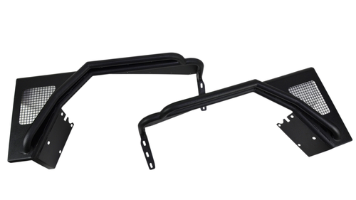 Fishbone Offroad FB23029 - Jeep TJ Tube Fender Set Of 4 Front and Rear 97-06 Wrangler TJ Steel Black Textured Powdercoat  Offroad