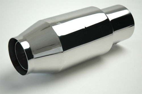 Gibson 110003 - Marine Bullet Muffler (Pair) - 4.5in Inlet/11in Length - Stainless