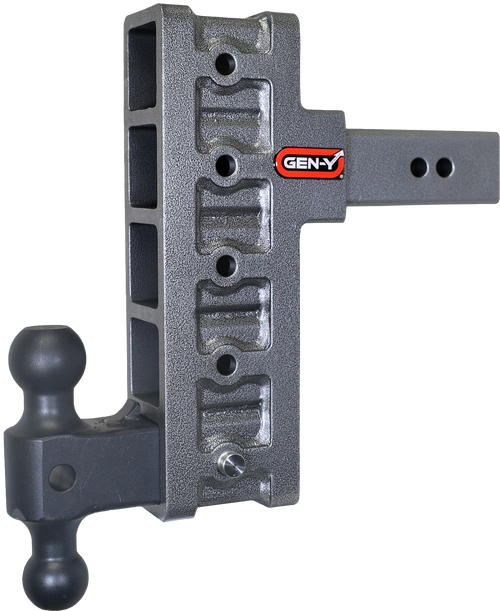 GEN-Y Hitch GH-915 - Gen-Y Mega Duty 2.5in Shank 9in Offset Drop 3K TW 21K Hitch w/GH-061 Dual-Ball