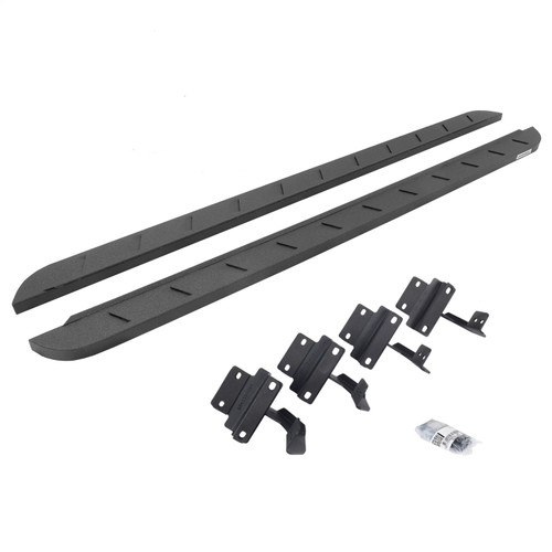 Go Rhino 63417780ST - 15-22 Ford F-150 SC RB10 Slim Running Boards Kit (w/Brackets) - Bedliner Coating