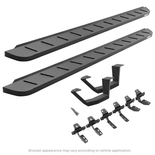 Go Rhino 6349264810PC - 07-18 Jeep Wrangler JK RB10 Complete Kit w/RB10 + Brkts + 1 pair RB10 Drop Steps