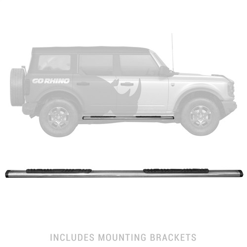 Go Rhino 685412971PS - 2021+ Ford Bronco (Not Sport) 5in OE Xtreme Low Profile Complete Kit w/Sidesteps + Brkts