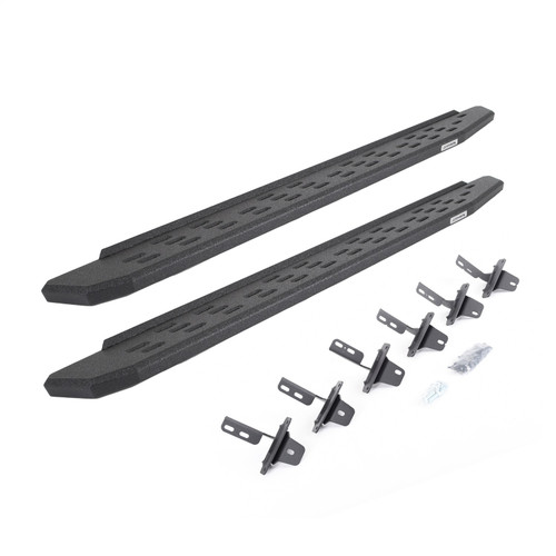Go Rhino 69612973T - 21-22 Ford Bronco RB30 Running Boards 73in. w/ Brackets - Bedliner Coating