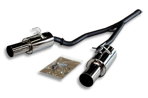 HKS 31008-BM001 - 08-09 Evo 10 Hi-Power Dual Tip Catback Exhaust