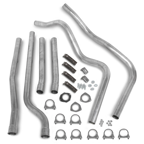 Hooker 16551HKR - Dual Competition Header Back Exhaust System Kit