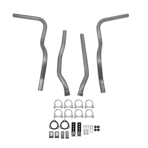 Hooker 16567HKR - Dual Competition Header Back Exhaust System Kit