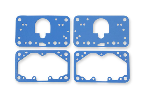 Holley 108-203 - Carburetor Gaskets - Reusable - 0.063 in Thick - Composite - Fuel Bowls / Metering Blocks -  4150 Carburetors - Kit