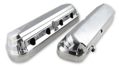 Holley 241-186 - 2-Piece Ford Style Valve Cover - Gen III/IV LS - Polished