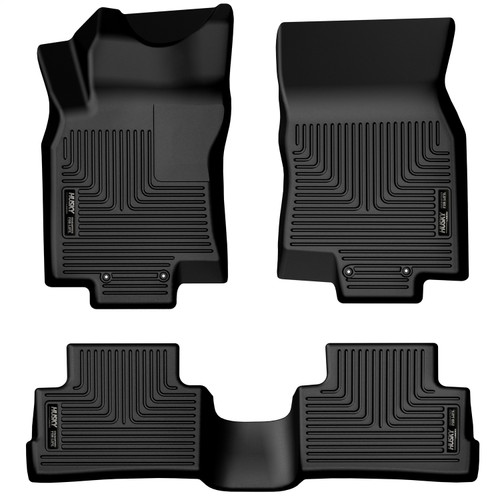 Husky Liners 99451 - 17-22 Nissan Rogue Sport Weatherbeater Black Front & 2nd Seat Floor Liners