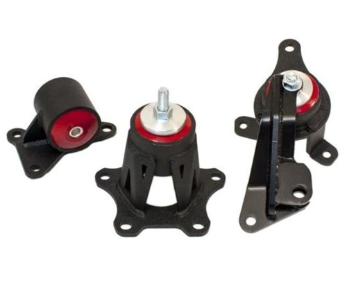 Innovative Mounts 20251-75A - Innovative 98-02 Accord F-Series Black Steel Mounts 75A Bushings (Auto Trans)