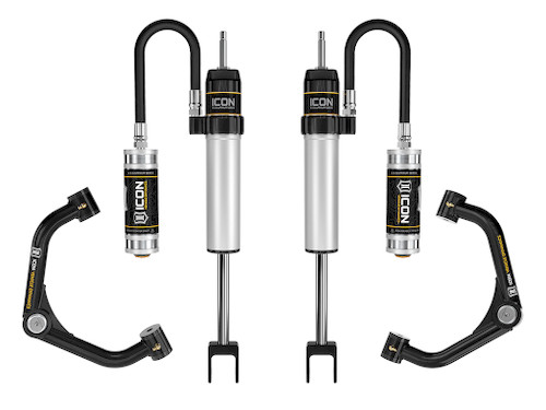 Icon 78734T - 2020+ GM HD 0-2in 2.5 Series RR Shock System w/Tube UCA