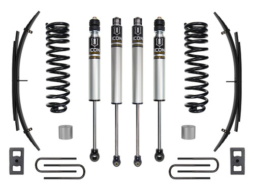 Icon K62561L - 2023 Ford F-250/F-350 Super Duty 4WD Diesel, 2.5" Lift, Stage 1 Suspension System w/ Expansion Packs