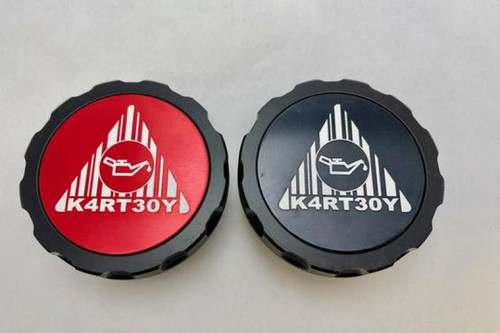 Kartboy KB-100-OILCAP-V2 - Subaru Oil Cap V2 - Anodized Aluminum Center w/Laser Engraved  Nuke Logo