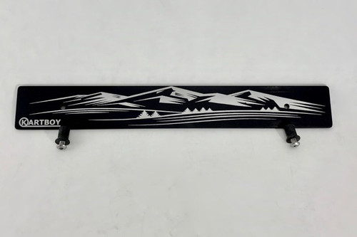 Kartboy KB-055-PL-MTN - Front Plate Delete w/Mountain Logo