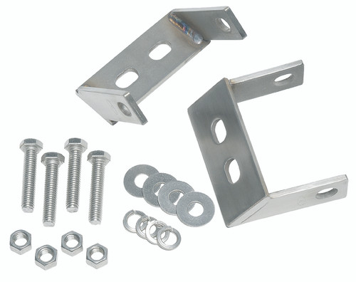 Kentrol 30508 - Jeep CJ Rear Bumper Brackets Pair 45-86 CJ Polished Silver