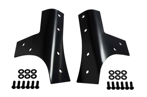 Kentrol 50574 - Jeep JK Windshield Supports Pair 07-18 Wrangler JK Powdercoat Black