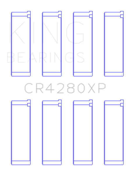 King Engine Bearings CR4280XP.026 - King Subaru WRX/STi EJ20/EJ22/EJ25 48mm Rod (Size +.025) Performance Rod Bearing Set