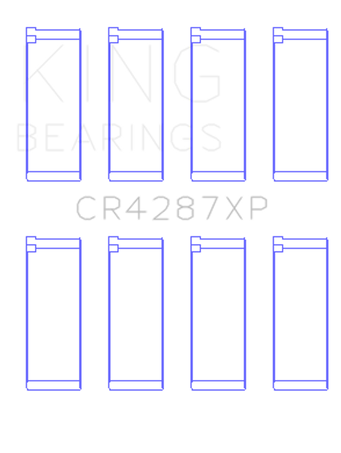 King Engine Bearings CR4287XPSTDX - King Acura B18C1/B18C5 VTEC (Size STDX) Performance Rod Bearing Set