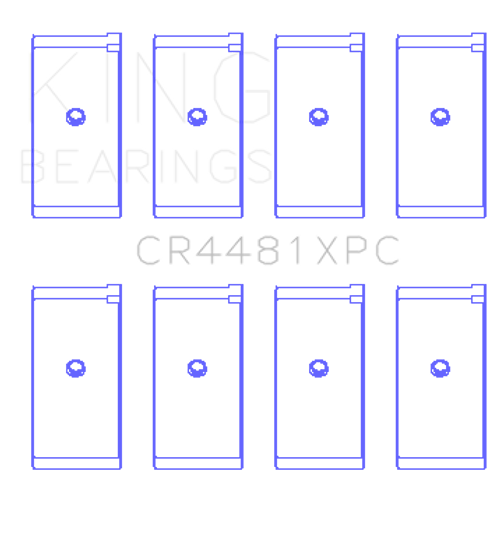 King Engine Bearings CR4481XPC.026 - Mitsubishi 4G63/4G64/->1992 (Size +.026mm) Connecting Rod Bearing Set