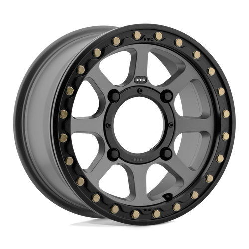 KMC KS23456044438 - Ks234 Addict 2 Beadlock 15X6 Satin Gray