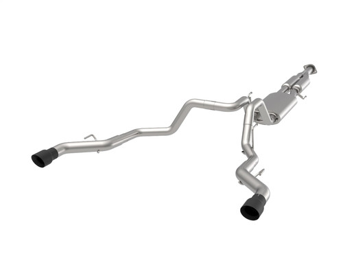 Kooks 13604220 - Dual Rear Exit Cat-Back w/Black Tips. 2015-2020 F150 2.7L/3.5L/5.0L