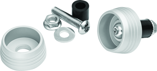 Kuryakyn 3807 - Lodestar Axle Sliders Silver