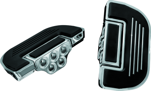 Kuryakyn 4351 - Premium Ribbed Floorboards Without Adapter Chrome