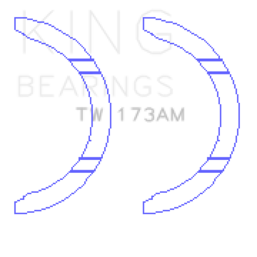 King Engine Bearings TW173AM - King 4G63/4G64 7 Bolt EVO V-IX Thrust Washer Set