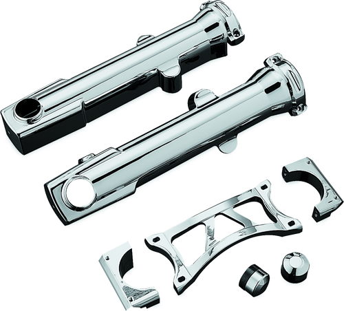 Kuryakyn 7202 - Fork Skins For 04-Up XL Chrome