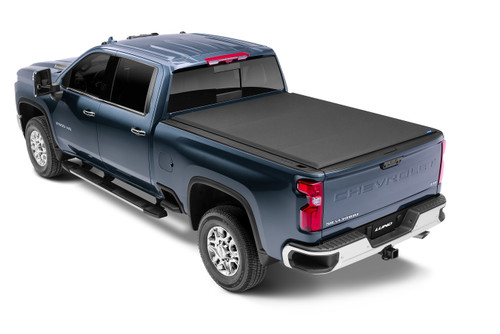 Lund 96893 - 07-17 Chevy Silverado 1500 (6.5ft. Bed) Genesis Elite Roll Up Tonneau Cover - Black