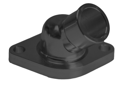 March Performance BTH-213-08 - Water Neck, Chevy, LS Engine, 45 Degree, Two Piece, Billet, Black