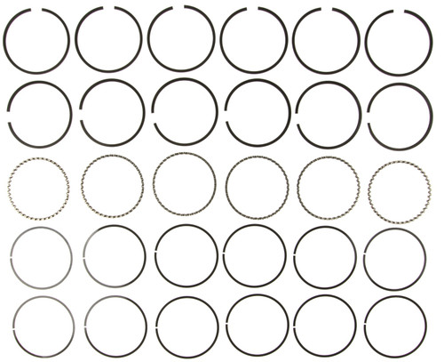 Mahle 50514CP - Rings Buick 250 Eng 70-76 Checker 230/250 Engs 69-79 Chevy 230/250 Engs Plain Ring Set