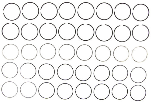 Mahle 50076CP.060 - Rings Checker 283/307 Engs 65-70 Chevy 283/307 Engs 57-73 Chevy Marine Plain Ring Set
