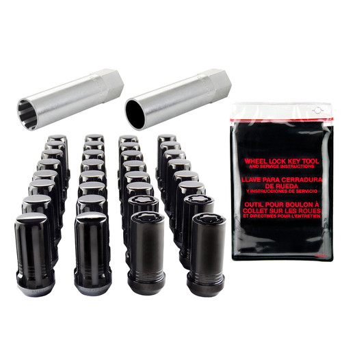 McGard 65830BK - SplineDrive Tuner 8 Lug Install Kit w/Locks & Tool (Cone) M14X1.5 / 22mm Hex - Blk