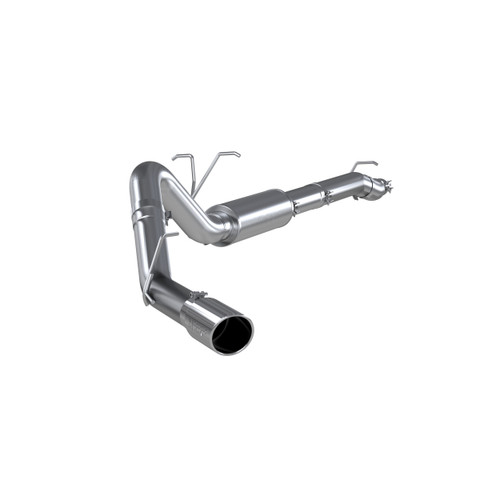 MBRP S5246409 - 4 Inch Resonator Back Exhaust System Single Side Exit T409 Stainless Steel For 11-16 Ford F-250/350