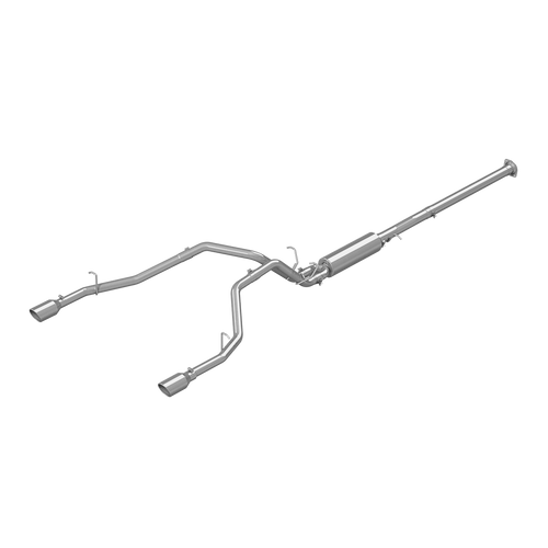 MBRP S5152409 - Cat Back Exhaust System Dual Split Rear T409 Stainless Steel For 19-Up RAM Hemi 1500 5.7L