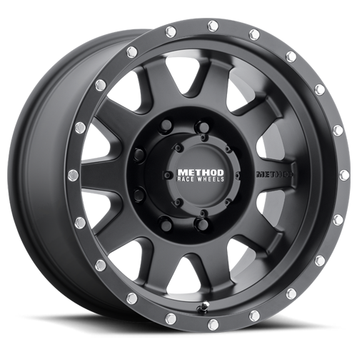 Method Wheels MR30167080500 - Aluminum Wheels 16x7 The Standard MR301 Bolt Pattern 8 On 165.1 Offset 0 Lip Size 1.69 Matte Black MB Method