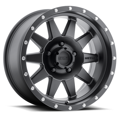 Method Wheels MR30189055512N - Aluminum Wheels 18x9 The Standard MR301 Bolt Pattern 5 On 139.7 Offset -12 Lip Size 3.54 Matte Black MB Method