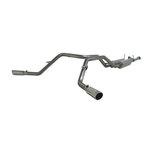 MBRP S5306409 - Cat Back Exhaust System Dual Side Exit T409 Stainless Steel For 07-08 Toyota Tundra 4.7/5.7L V8, DC-Std. and CM Short Bed 09-09 Toyota Tundra 4.7L, EC-Std. and SB/Crew Cab/Short Bed