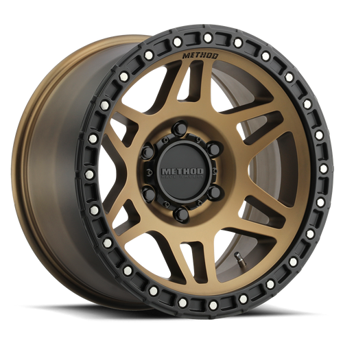 Method Wheels MR31289058918 - Aluminum Wheels 18x9 MR312 Bolt Pattern 5 On 150 Offset 18 Lip Size 0.91 Method Bronze BRZ Matte Black Lip Method