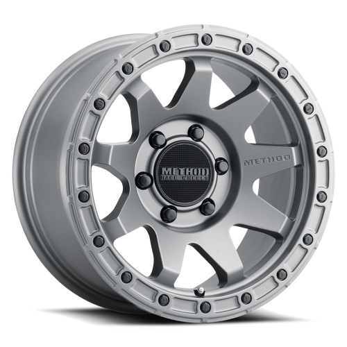 Method Wheels MR31778560800 - Aluminum Wheels 17x8.5 MR317 Bolt Pattern 6 On 139.7 Offset 0 Lip Size 0.83 Matte Titanium GY Method