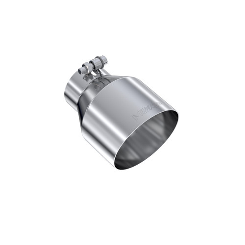 MBRP T5184 - T304 Stainless Steel Tip 3 inch ID 5 inch OD Out 6.5 inch Length Angle Cut Single Wall