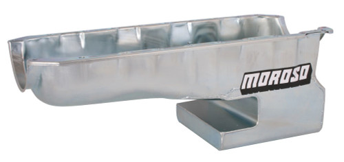 Moroso 20431 - Chevrolet Big Block Mark IV/Chevrolet II Notched Rear Wet Sump 7qt 9in Steel Oil Pan