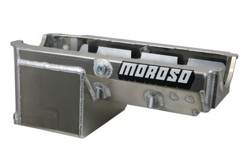 Moroso 21240 - Pre-85 Chevrolet Small Block/Dart (w/-16An External Pick Up) Wet Sump 8qt 8.25in Alum Oil Pan